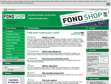 Tablet Screenshot of fondshop.cz